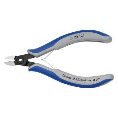 Präzisions-Elektronik-Seitenschneider L.125mm Facette ja,sehr kl.pol.KNIPEX