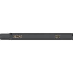 Bit 840 S Hex-Plus 5,0x70 mm | 1/4 Zoll Hex-Plus 5,0x70 mm | Länge 70 mm | WERA | 5 Stück