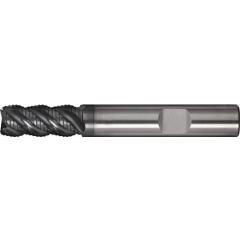 Schaftfräser DIN 6527L Typ HR, Ø 6 mm Einsatz-L.- mm VHM TiAlN HB Z.4 lang TECWERK