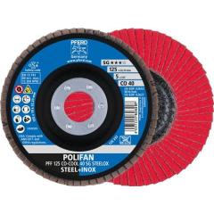 Fächerscheibe POLIFAN CO-COOL SG STEELOX D.125mm K.40 fl.INOX CO | 10 Stück