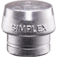Schonhammerkopf SIMPLEX Kopf-Ø 50mm Weichmetall silber hart HALDER