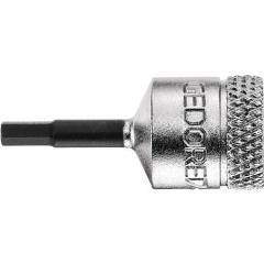 Steckschlüsseleinsatz IN 20 1/4 Zoll Innen-6-kant SW 2,5mm L.28mm GEDORE