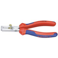 Abisolierzange L.160mm verchr.Mehrkomp.-Hülle m.Öffnungsf.KNIPEX