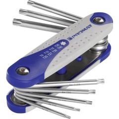 Schraubendrehersatz 8-tlg.Handklapphalter T9-T40 S2-Stahl TECWERK