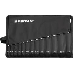 Ringmaulschlüsselsatz 13-tlg.SW 1/4-1 Zoll Form A CV-Stahl TECWERK