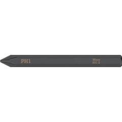 Bit 851 S PH 1 x 70 mm | 1/4 Zoll PH 1x70 mm | Länge 70 mm | WERA | 5 Stück