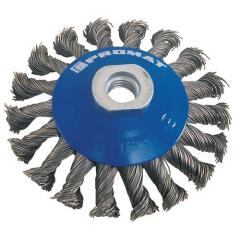 Kegelbürste D.100mm Drahtstärke 0,5mm STA 13mm 12500min-¹ TECWERK