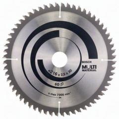 Kreissägeblatt AD 216mm Z.60 HLTCG Bohr.30mm Schnitt-B.2,5mm HM BOSCH