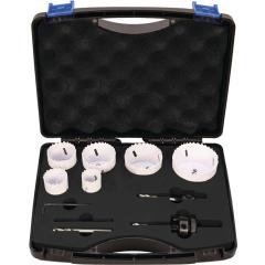 Lochsägensatz 10-tlg.22-68mm Schnitt-T.38mm Bi-Metall TECWERK