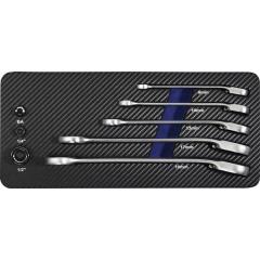 Maulringratschenschlüsselsatz 8-tlg.SW 8-19mm umschaltb.TECWERK