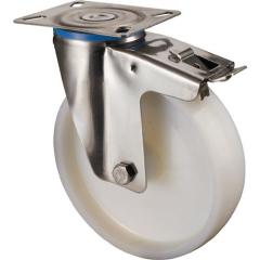 Lenkrolle D.80mm Trgf.100kg m.Festst.Ku.95x80mm BS ROLLEN