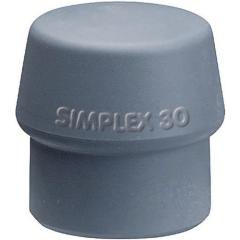 Schonhammerkopf SIMPLEX Kopf-Ø 50mm TPE-mid grau mittelh.HALDER