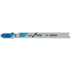 Stichsägeblatt T 118 B Gesamt-L.92mm Zahnt.1,9-2,3mm HSS 100 St./Karte BOSCH