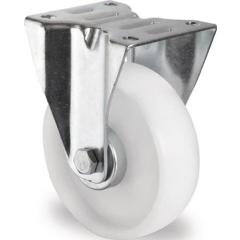 Bockrolle D.125mm Trgf.200kg PA Platte L105xB80mm TECWERK