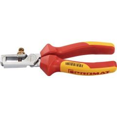 Abisolierzange L.160mm VDE verchr.Mehrkomp.-Hüllen m.Öffnungsf.TECWERK