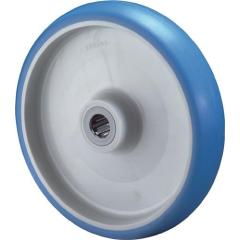 Ersatzrad D.125mm Trgf.180kg Polyurethan,blau Achs-D.15mm Nabenl.44mm BS ROLLEN