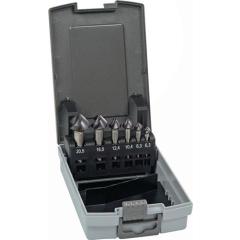 Kegelsenkersatz DIN 335C 90Grad 6,3-20,5mm HSS-Co TiAlN 6-tlg.Ku.-Kass.TECWERK