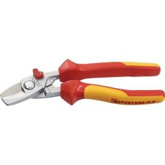 Kabelschere L.180mm Kopf pol.VDE Mehrkomp.-Hülle TECWERK