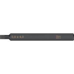 Bit 800 S f.Schlitzschrauben 4,0 mm | Länge 70 mm | 1/4 Zoll C6,3 Schneidenstär 0,8 mm | WERA | 5 Stück