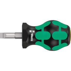 Schraubendreher 335 Stubby Schneiden-B.6,5mm Kl.-L.24,5mm 2K-Griff Rundkl.WERA