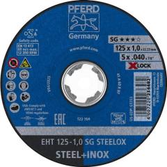 Trennscheibe X-LOCK SG STEELOX D125x1mm ger.PFERD | 25 Stück