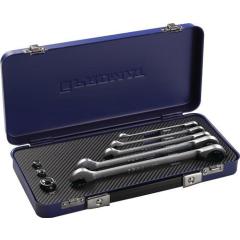 Maulringratschenschlüsselsatz 8-tlg.SW 8-19mm umschaltb.TECWERK