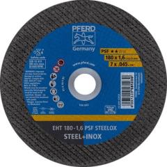 Trennscheibe PSF STEELOX D180x1,6mm ger.INOX Bohr.22,23mm PFERD | 25 Stück