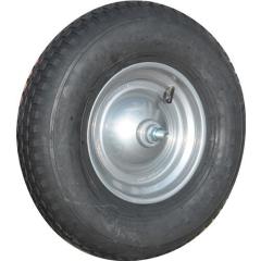 Luftrad D.400mm Radbreite 100mm m.Schlauch,Achse MÜBA