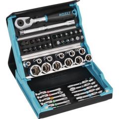 Steckschlüssel- u.Bitsortiment 50-tlg.6Kt./Schlitz/PH/PZD/TX HAZET