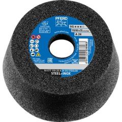Schleiftopf ETT SG STEELOX 110/55mm INOX u.STA 24 Bohr.22,23mm PFERD