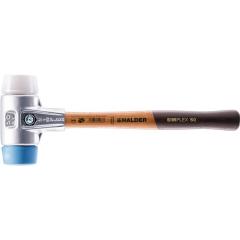 Schonhammer SIMPLEX L.300mm Kopf-D.30mm HO Superplast.weiß/TPE-soft blau HALDER