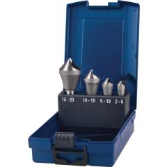 Querlochsenkersatz 2-5/5-10/10-15/15-20mm HSS-Co 4tlg.Ku.-Kass.TECWERK