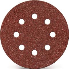 Haftschleifscheibe GLS 5 125mm K.80 f.HO/Metall Korund Lochanzahl 8 TECWERK | 25 Stück