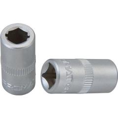 Adapter Antriebs-4-KT.1/4 Zoll Antriebs-6-KT.1/4 Zoll L.25mm TECWERK