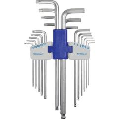 Winkelschraubendrehersatz 18-tlg.Ku.-Halter SW 1,5-10 mm-T10-T50 TW