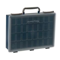 Sortimentskasten B.338xT.261xH.78mm Unterteil dkl.-blau/Deckel transp. a.PP | 5 Stück