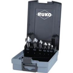 Kegelsenkersatz DIN 335C 90Grad 6,3-20,5mm HSS-Co 5 6-tlg.Ku.-Kass.RUKO