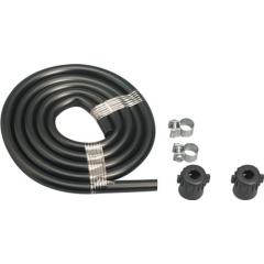 Ersatzschlauch inkl.2 Schellen+2 Muttern L.1,25m schwarz GLORIA