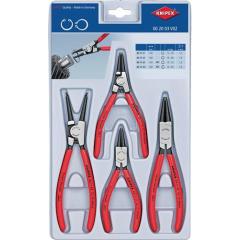 Sicherungsringzangensatz 4-tlg.stabile Kunststoffverpackung 10-60mm KNIPEX