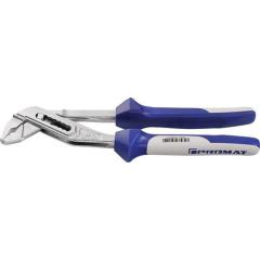 Wasserpumpenzange L.250mm Spann-W.6-44mm verchr.Mehrkomp.-Hüllen TECWERK