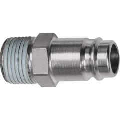 Stecknippel STA gehärtet/vern.Stecker DN 10 AG R 1/4 Zoll RIEGLER | 10 Stück