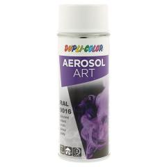 Buntlackspray AEROSOL Art verkehrsweiß glänzend RAL 9016 400ml Spraydose | 6 Stück