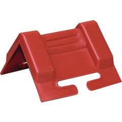 Kantenschutzwinkel Schenkel-L.95x95mm rot m.Schlitz 10 St./Set TECWERK