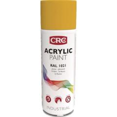 Farbschutzlackspray ACRYLIC PAINT rapsgelb glänzend RAL 1021 400ml Spraydose CRC | 6 Stück