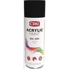 Farbschutzlackspray ACRYLIC PAINT tiefschwarz ma RAL 9005 400ml Spraydose CRC | 6 Stück