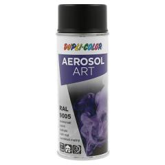 Buntlackspray AEROSOL Art tiefschwarz seidenmatt RAL 9005 400ml Spraydose | 6 Stück