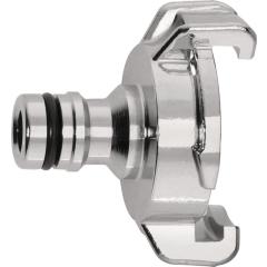 Übergangsstück GEKA plus MS verchr.Klaue u.Stecker GEKA | 5 Stück