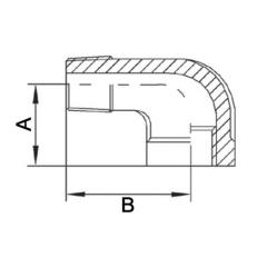 Gewindefitting 90Grad IG/AG NPS 3/4 Zoll | 10 Stück