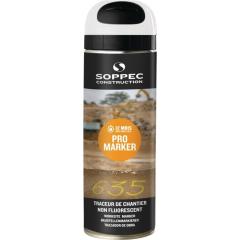 Baustellenmarkierspray Pro Marker weiß 500 ml Spraydose SOPPEC | 12 Stück