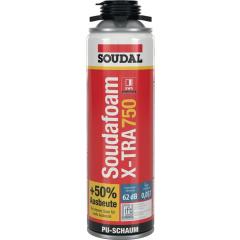 1K-Pistolenschaum SOUDAFOAM X-TRA 750 500 ml B2 grau o.Einw.-Handsch.Dose SOUDAL | 12 Stück